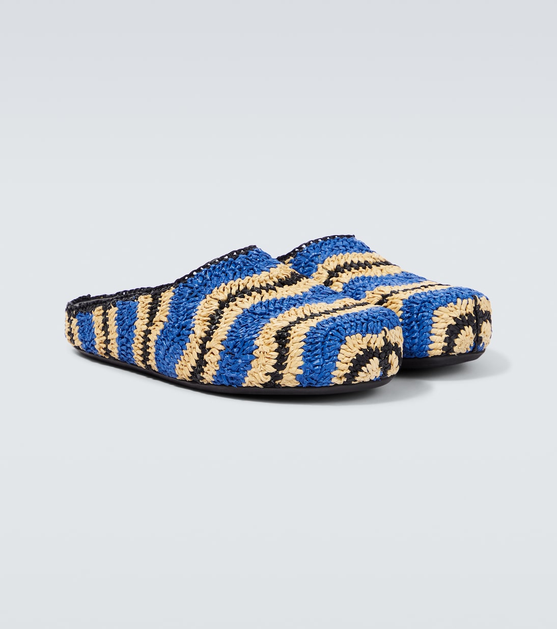 x No Vacancy Inn raffia-effect slippers | Marni