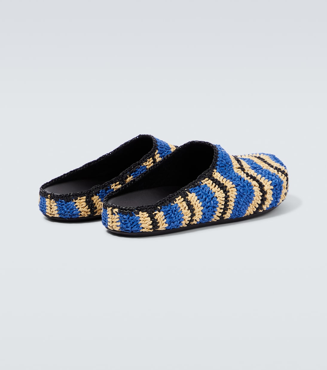 x No Vacancy Inn raffia-effect slippers | Marni