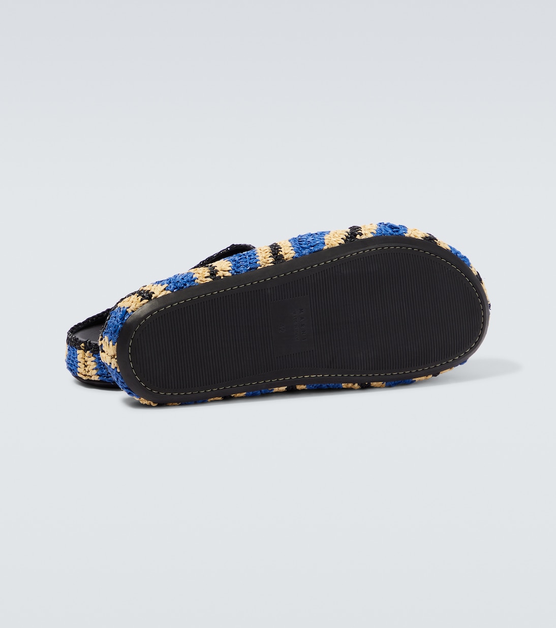 x No Vacancy Inn raffia-effect slippers | Marni