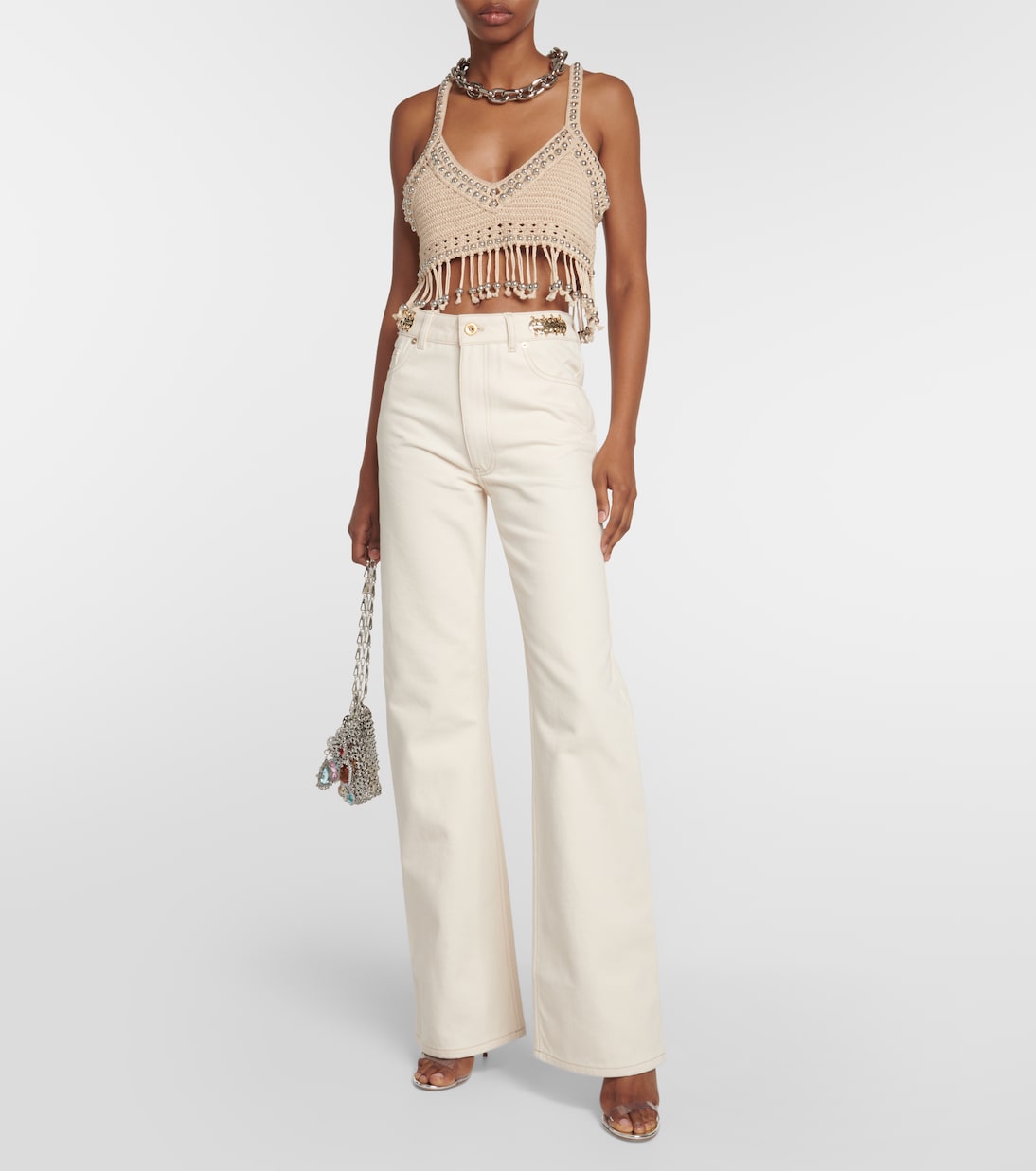 Jeans flared a vita alta | Rabanne