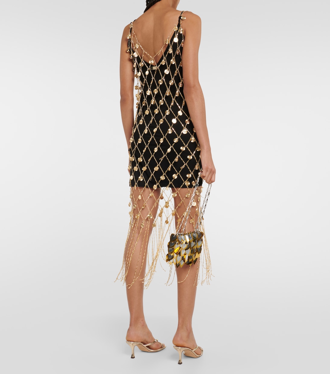 Robe midi à ornements | Rabanne