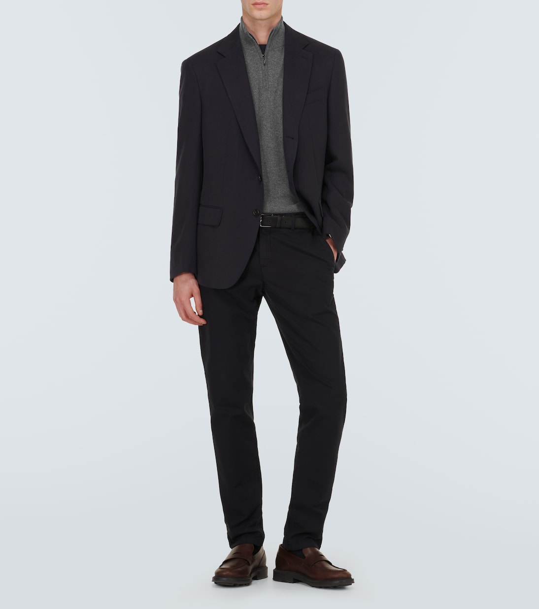 Pullover in cashmere con zip | Loro Piana