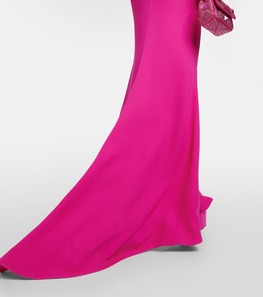 High-rise silk cady maxi skirt | Valentino