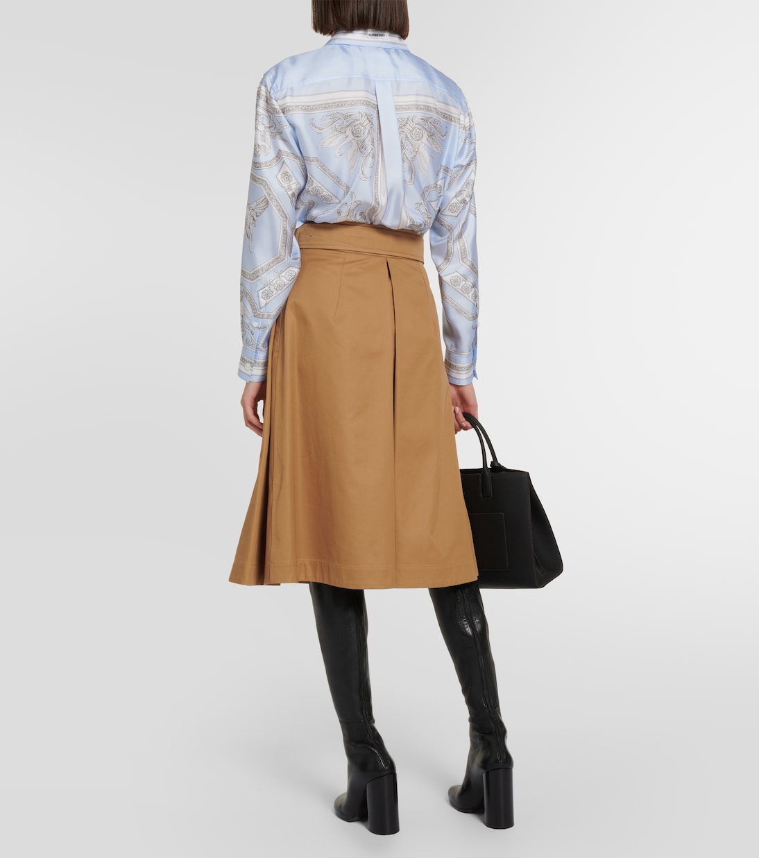 Gonna midi in cotone | Burberry