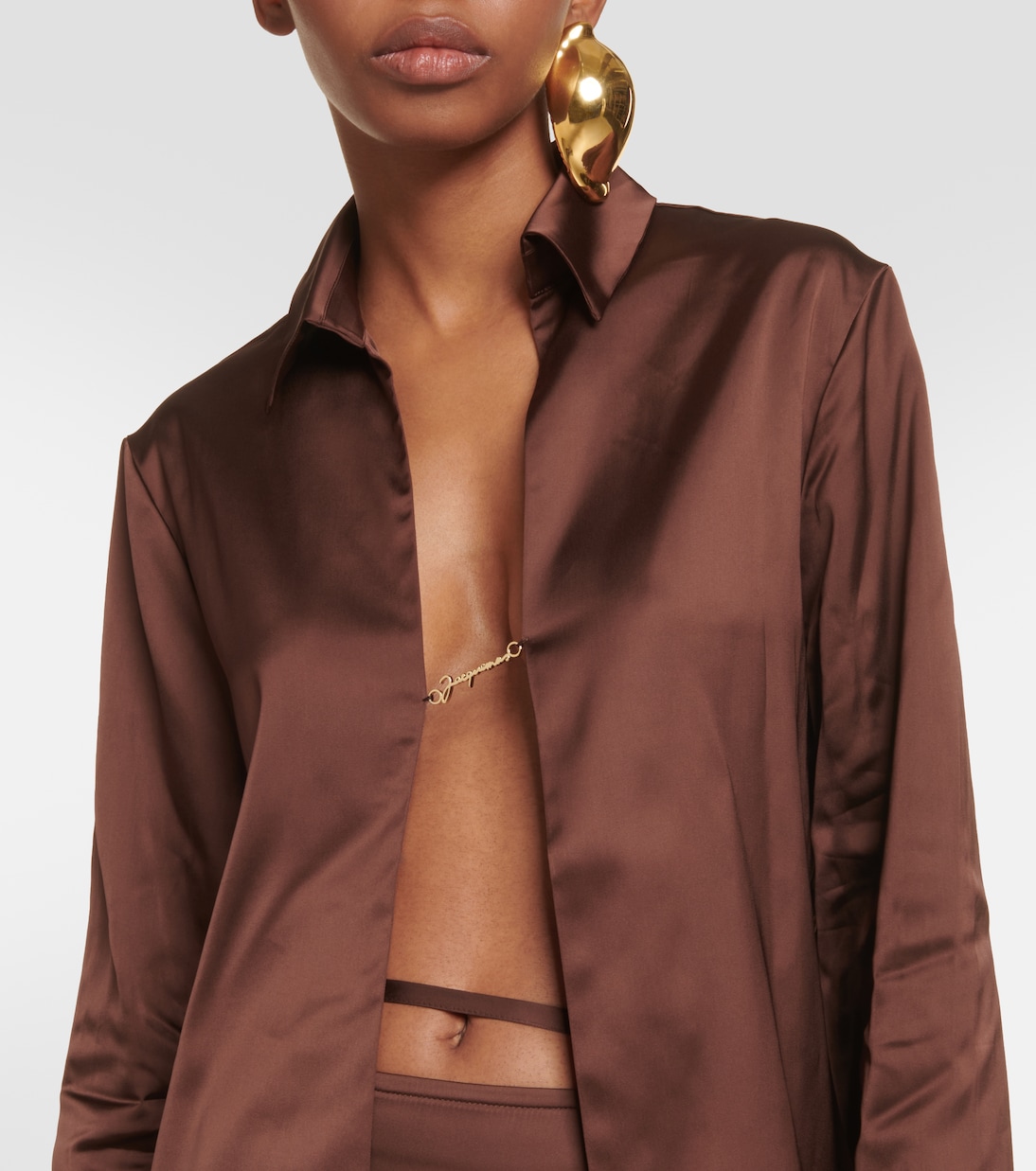 Camicia in raso con logo | Jacquemus