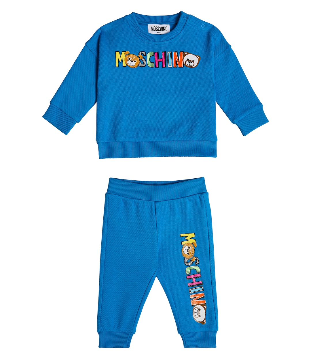 Bebé - chándal de algodón con logo | Moschino Kids