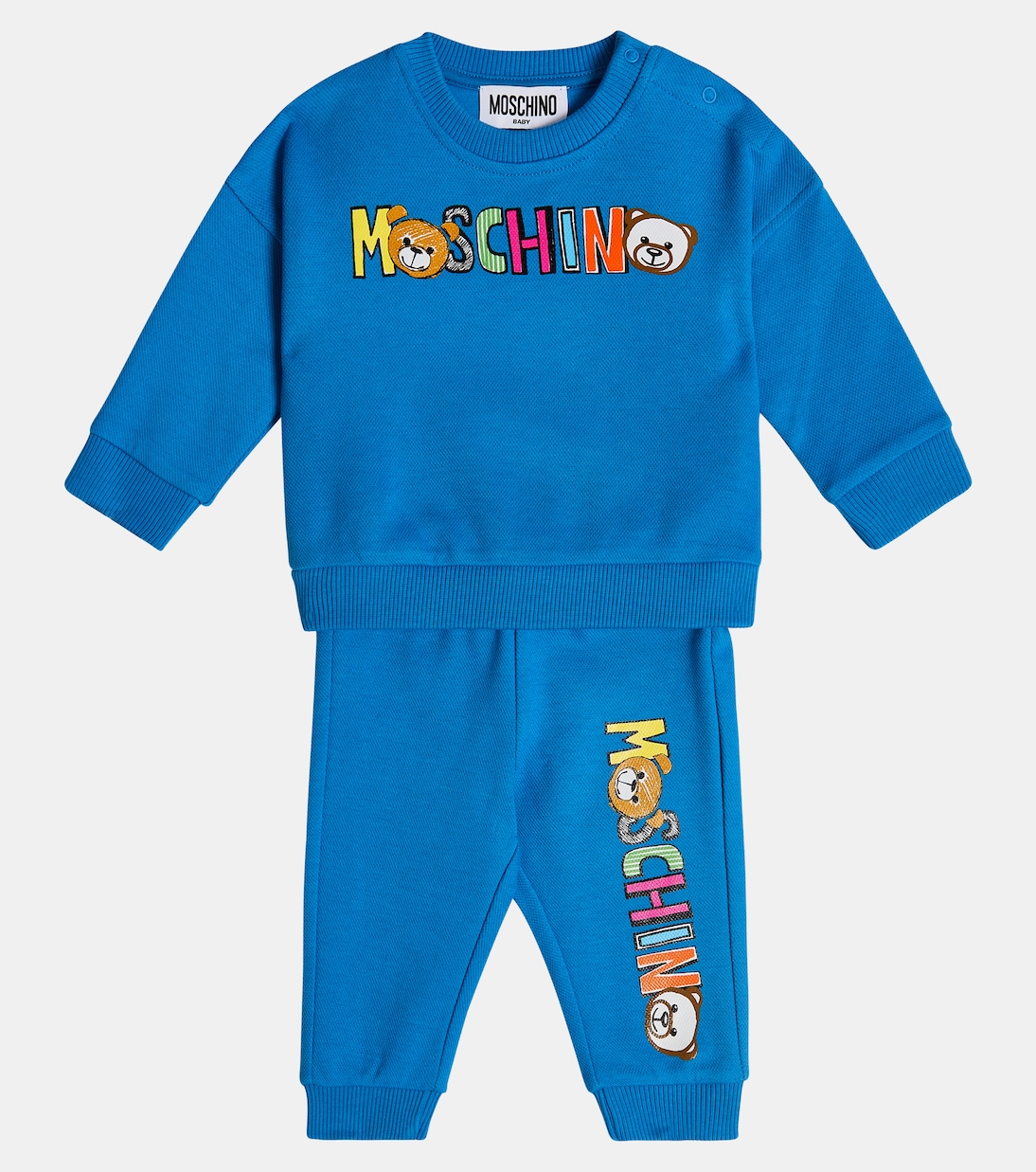 Bebé - chándal de algodón con logo | Moschino Kids