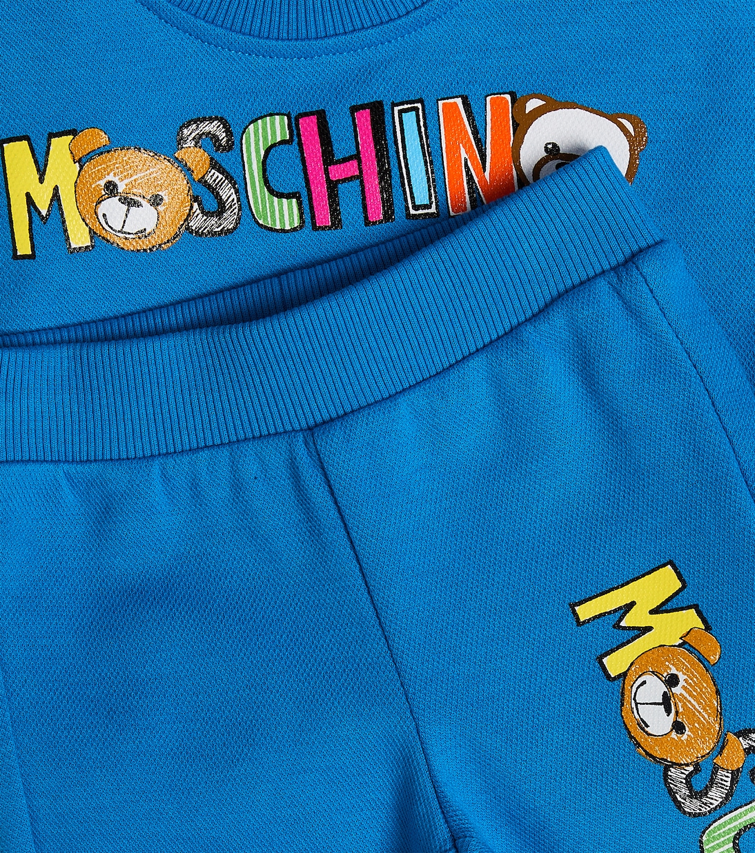 Bebé - chándal de algodón con logo | Moschino Kids