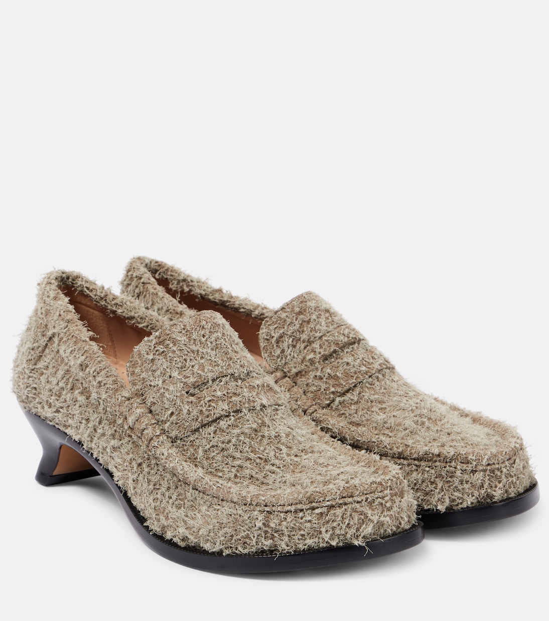 Terra 40 suede loafer pumps | Loewe
