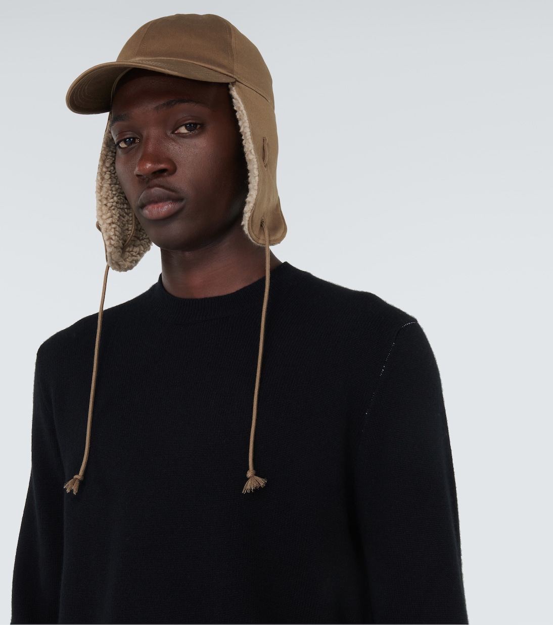 Cappello in cotone con shearling sintetico | Burberry