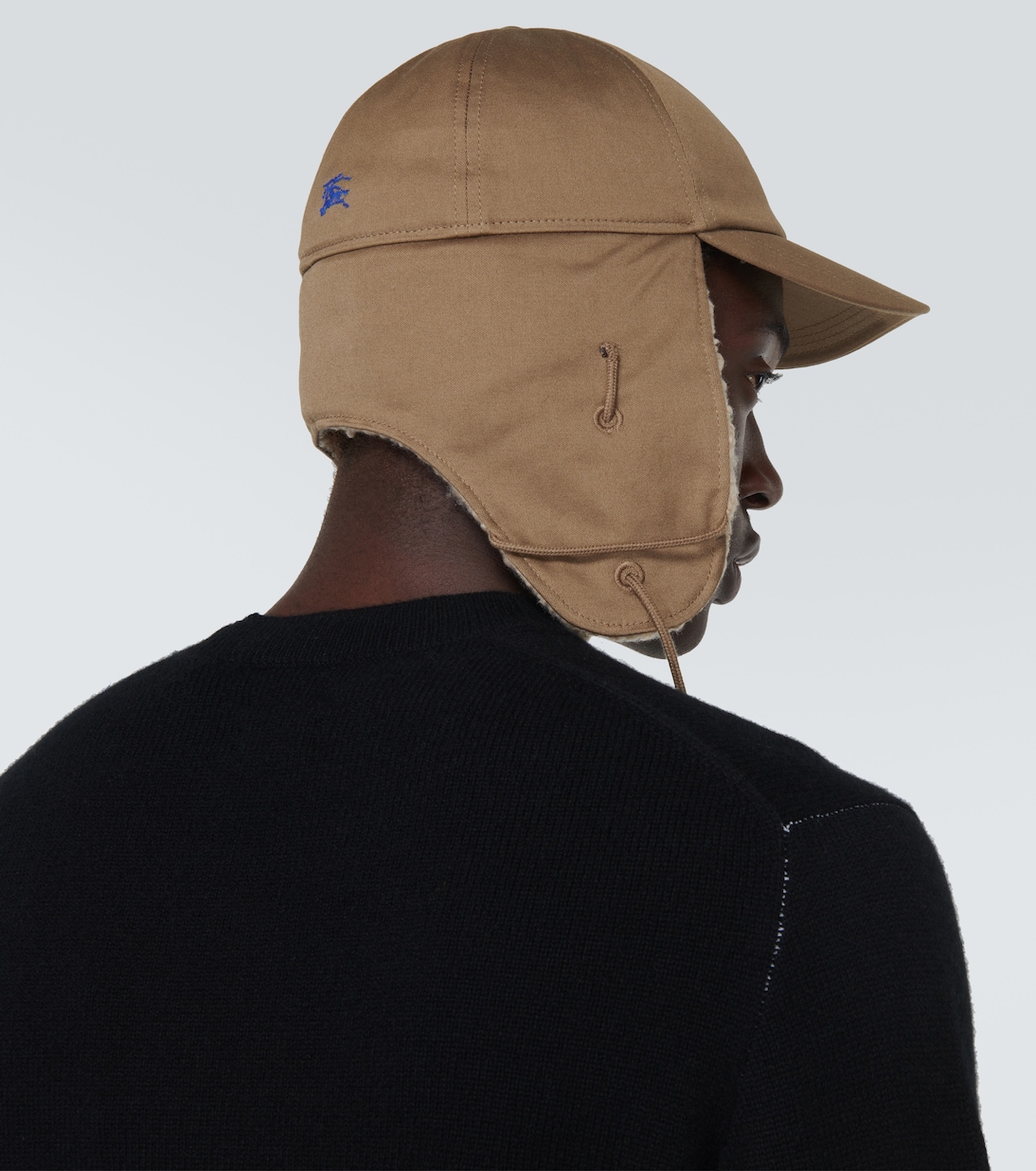 Cappello in cotone con shearling sintetico | Burberry