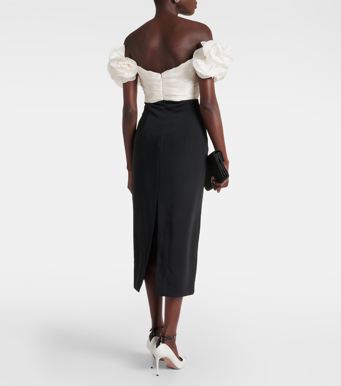 Midikleid Ziselle aus Lurex® und Crêpe | Costarellos