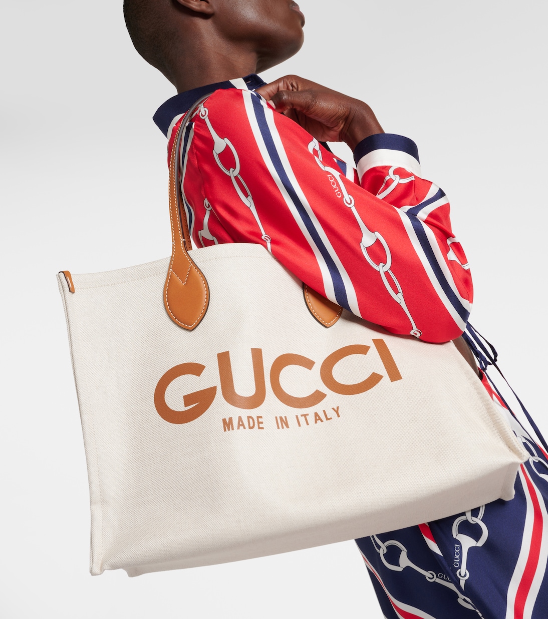 Tote Medium aus Canvas mit Leder | Gucci