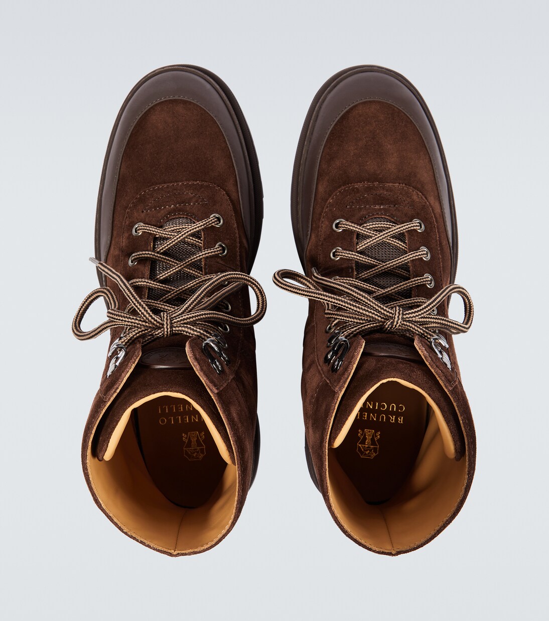 Schnürstiefel aus Veloursleder | Brunello Cucinelli