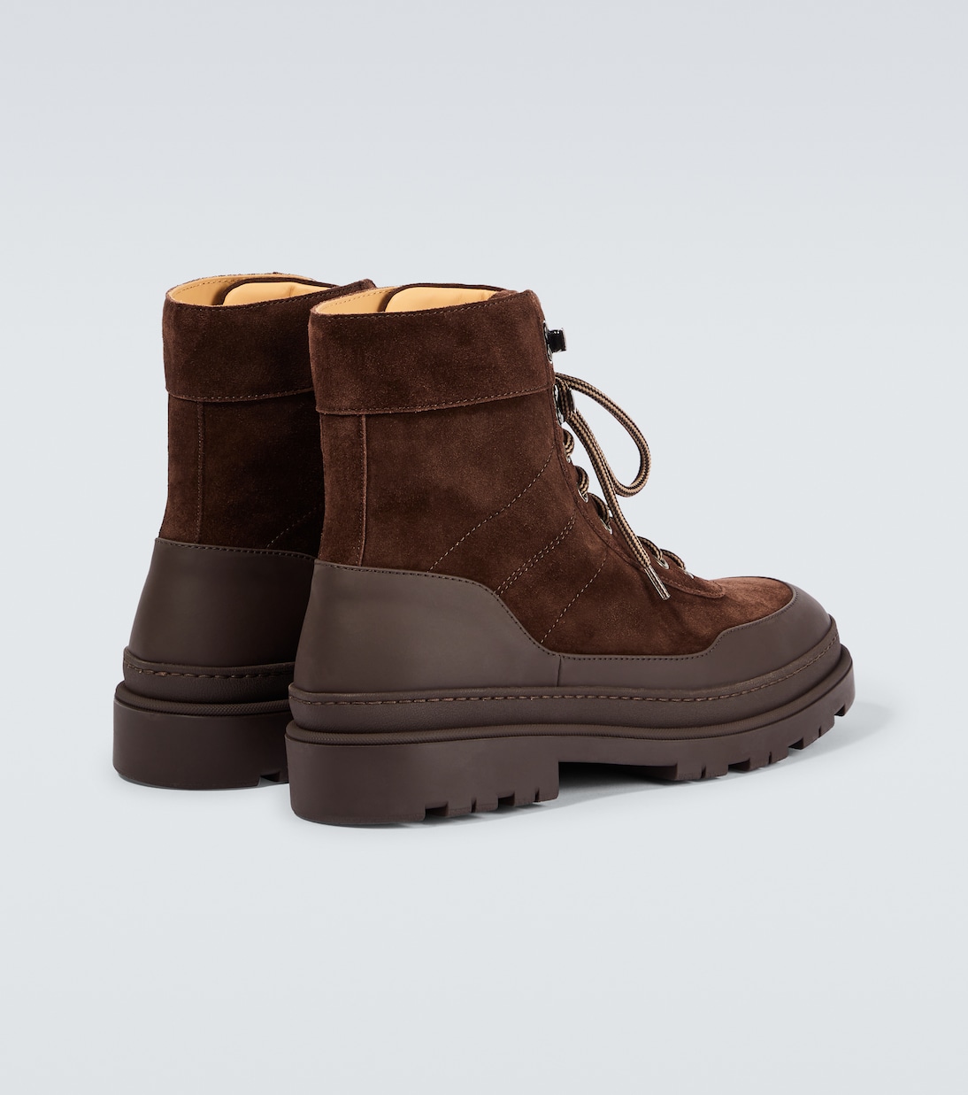Schnürstiefel aus Veloursleder | Brunello Cucinelli