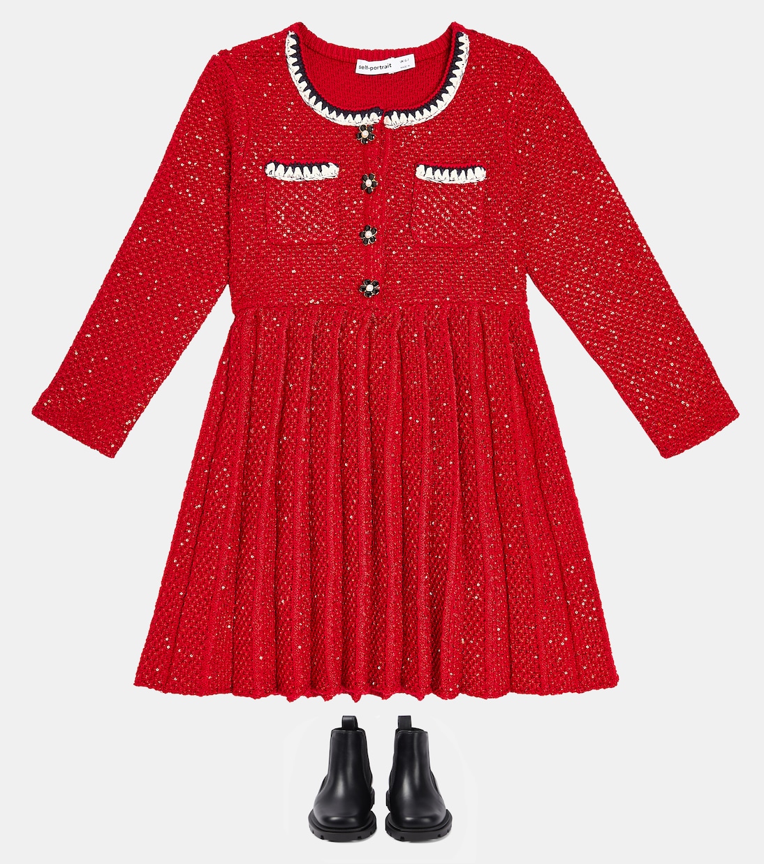 Ankle Boots Marchacroche aus Leder | Christian Louboutin Kids