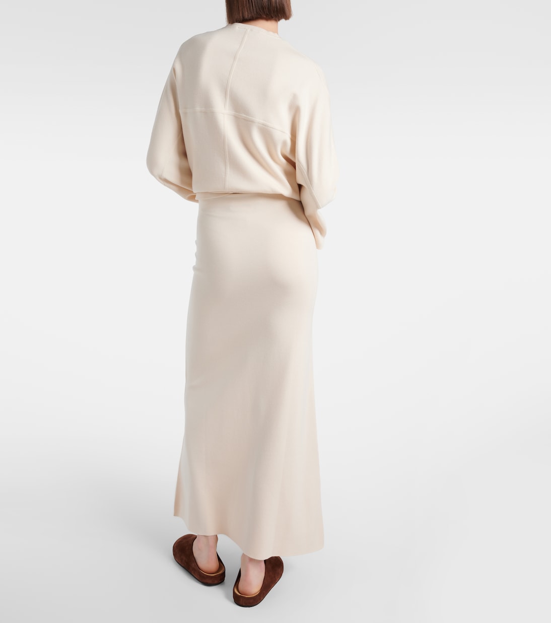 Robyn wool and cotton-blend maxi skirt | Fforme