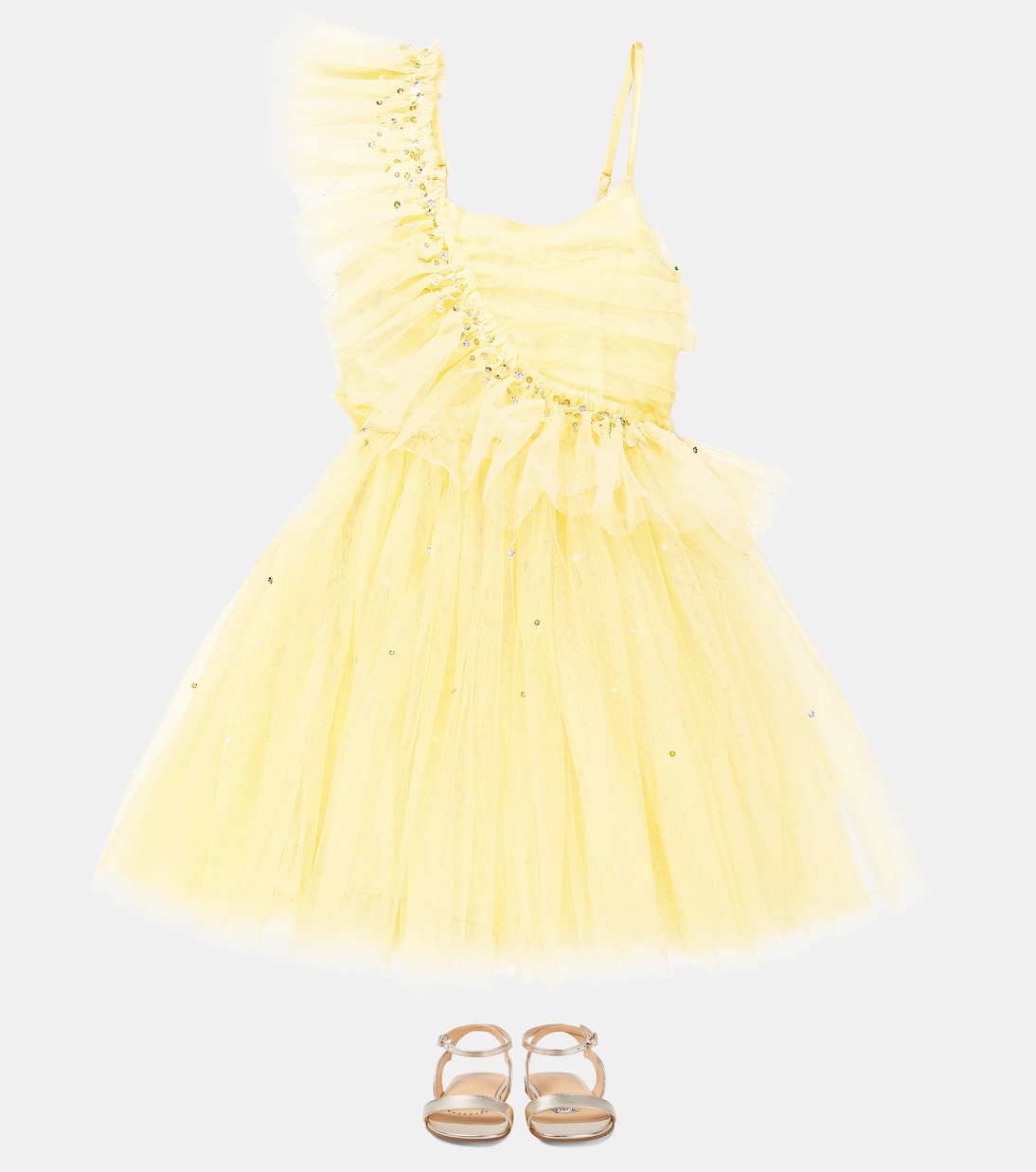 Verziertes Kleid Frottage aus Tüll | Tutu Du Monde