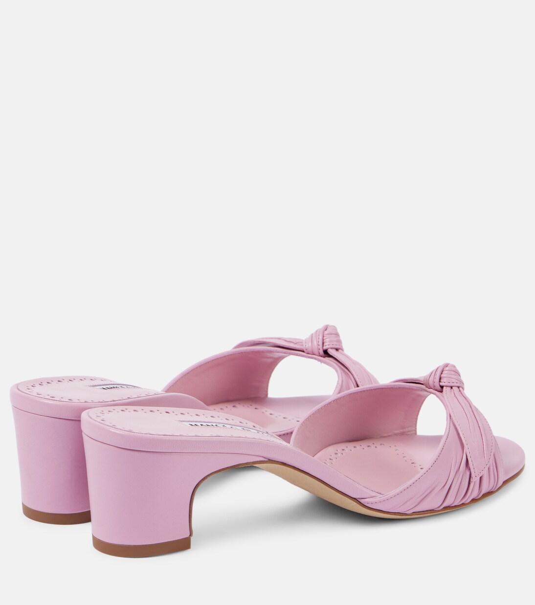 Lolloso bow-detail leather mules | Manolo Blahnik