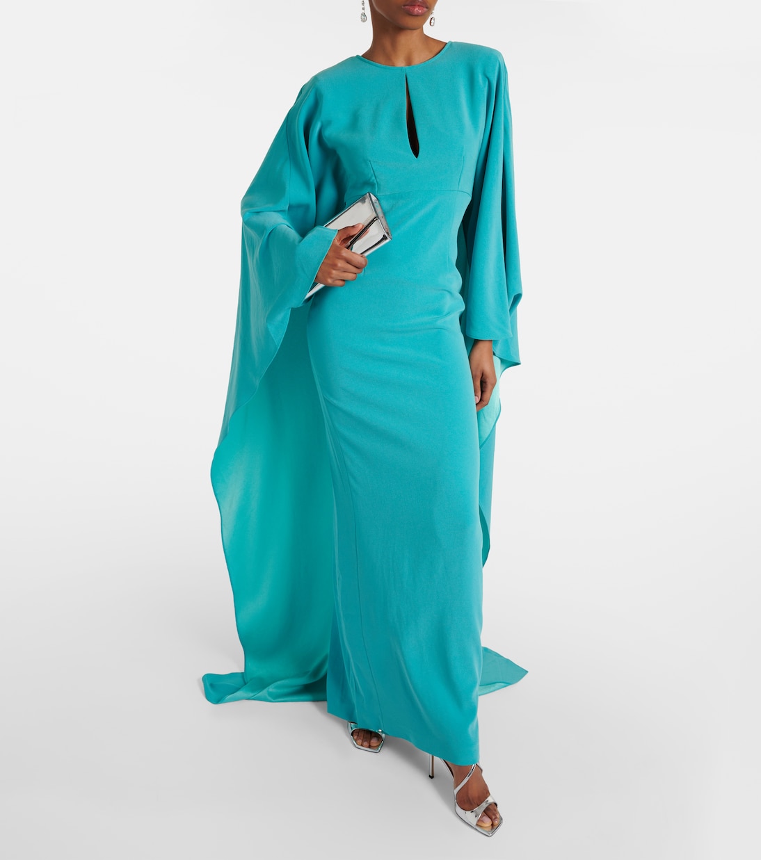 Cutout crêpe satin gown | Roland Mouret