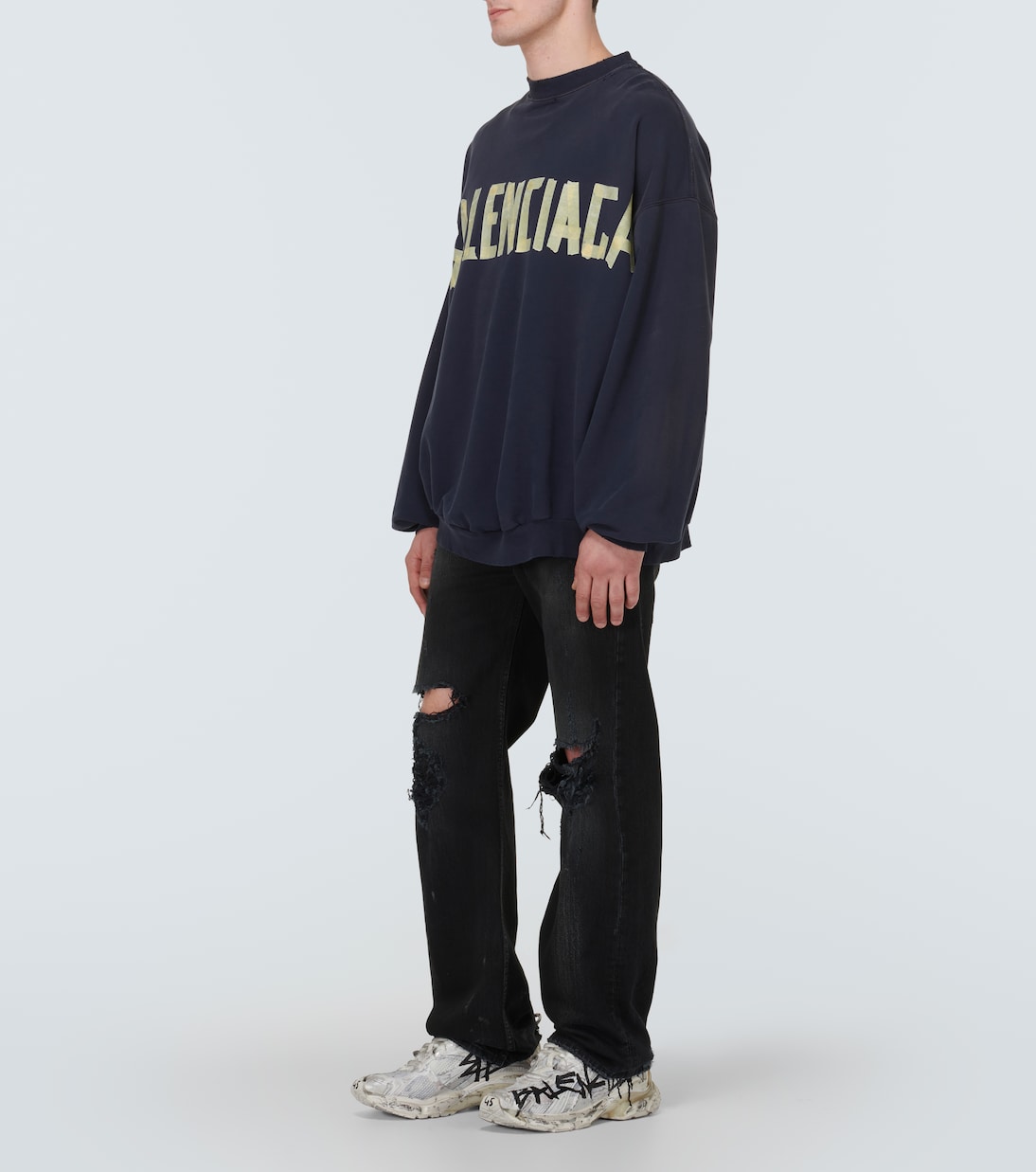 Runner Graffiti distressed sneakers | Balenciaga