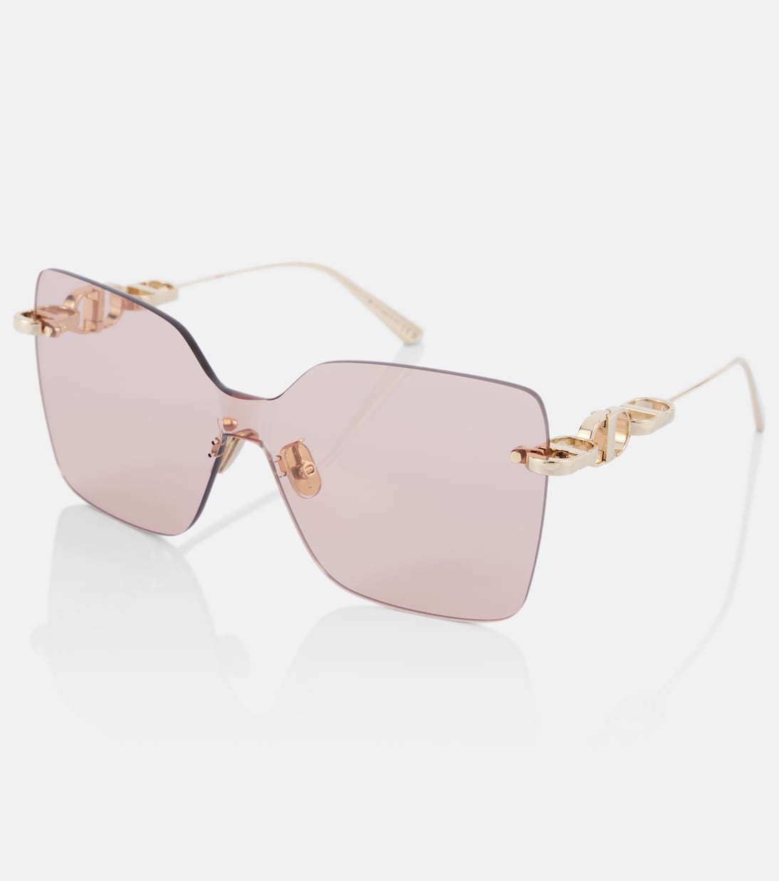 Occhiali da sole quadrati DIOR EYEWEAR con catenella CD, stile M1U per giovani trendsetter