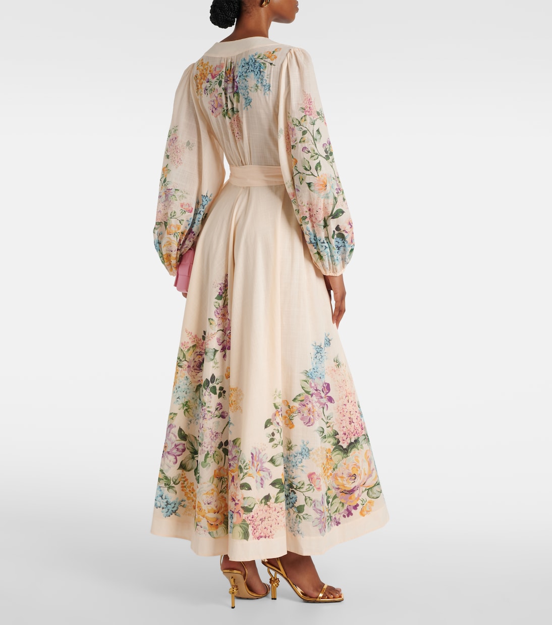 Robe Halliday en coton à fleurs | Zimmermann