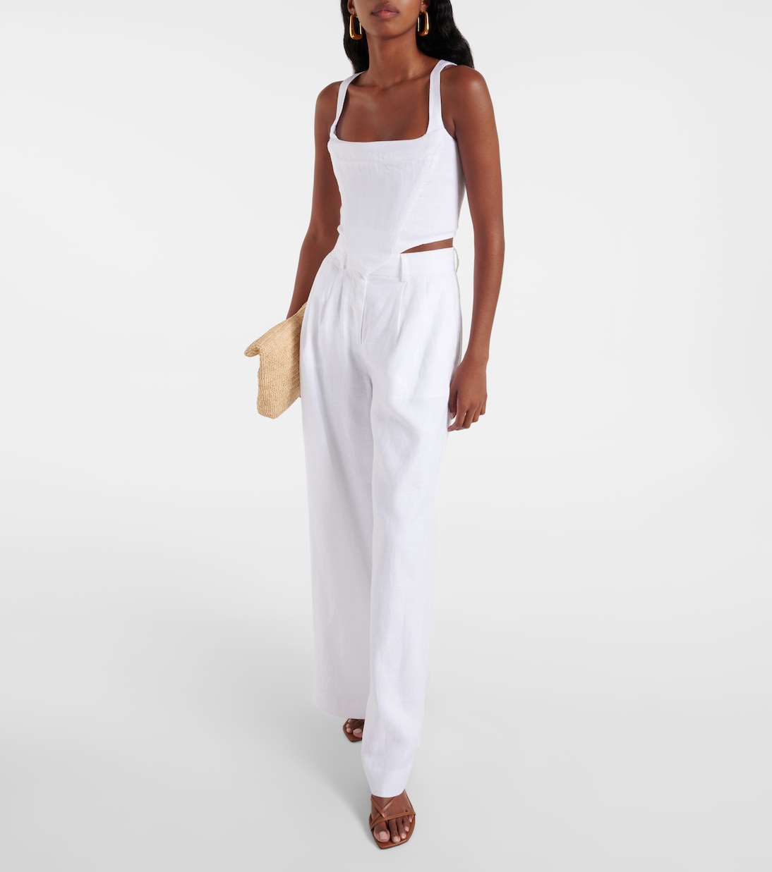 Linen bustier  | Staud