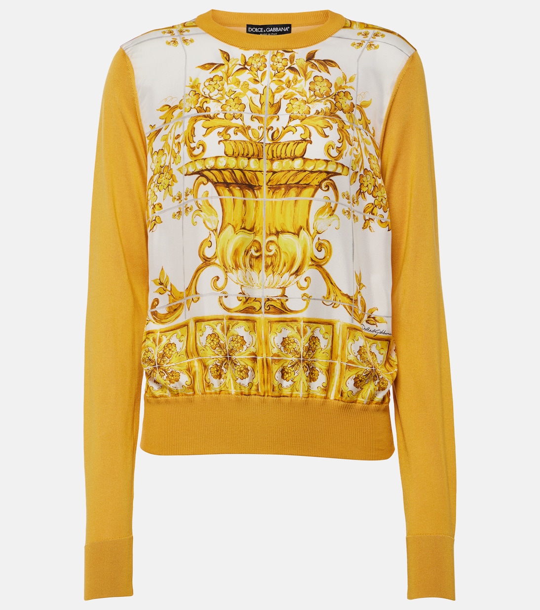 Pullover Majolica in seta | Dolce&Gabbana