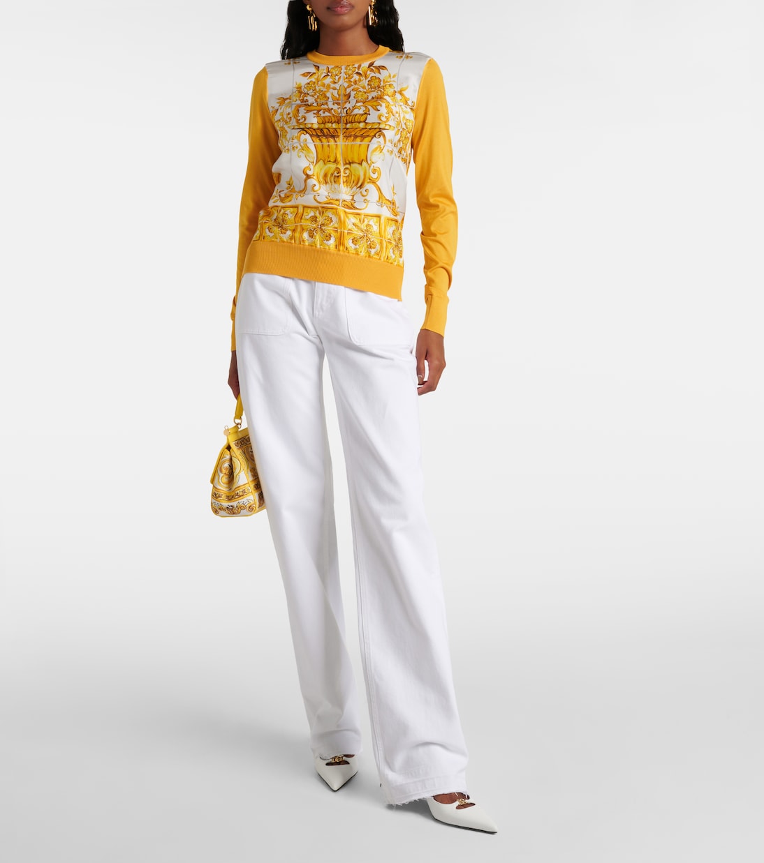 Pullover Majolica in seta | Dolce&Gabbana