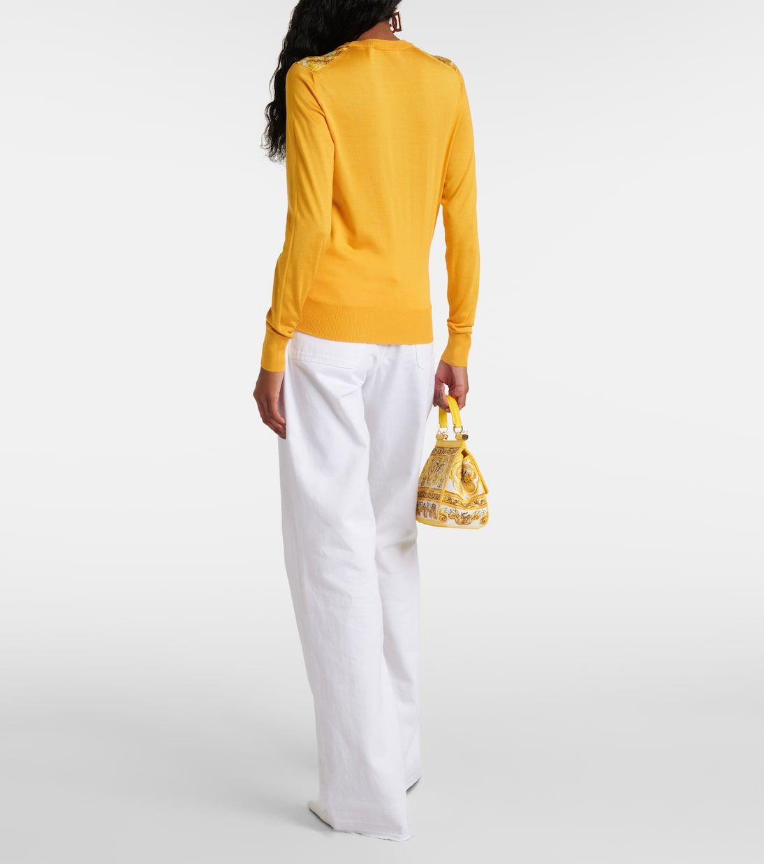 Pullover Majolica in seta | Dolce&Gabbana