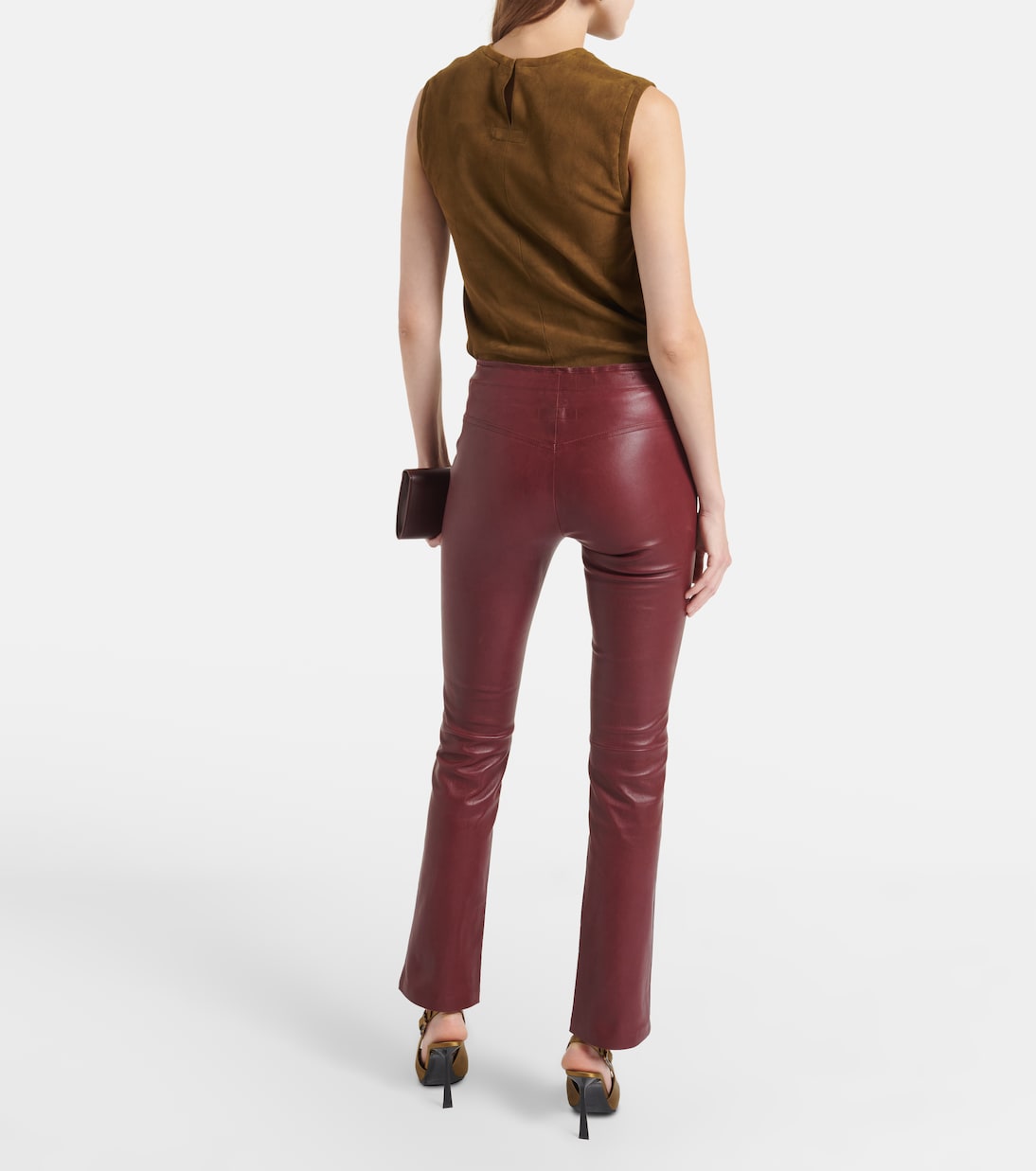 Schmale Hose JP aus Veloursleder | Stouls