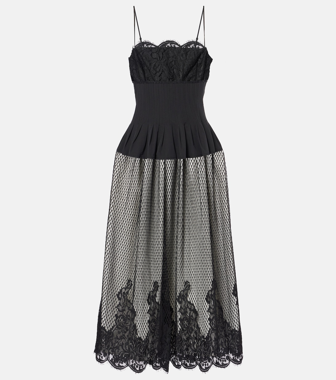 Midikleid Katelyn mit Spitze | Simkhai