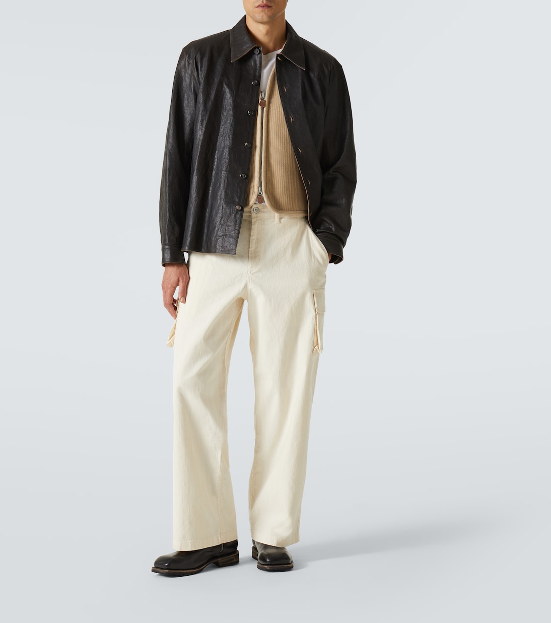 Pantaloni cargo Mount in cotone a righe | Our Legacy