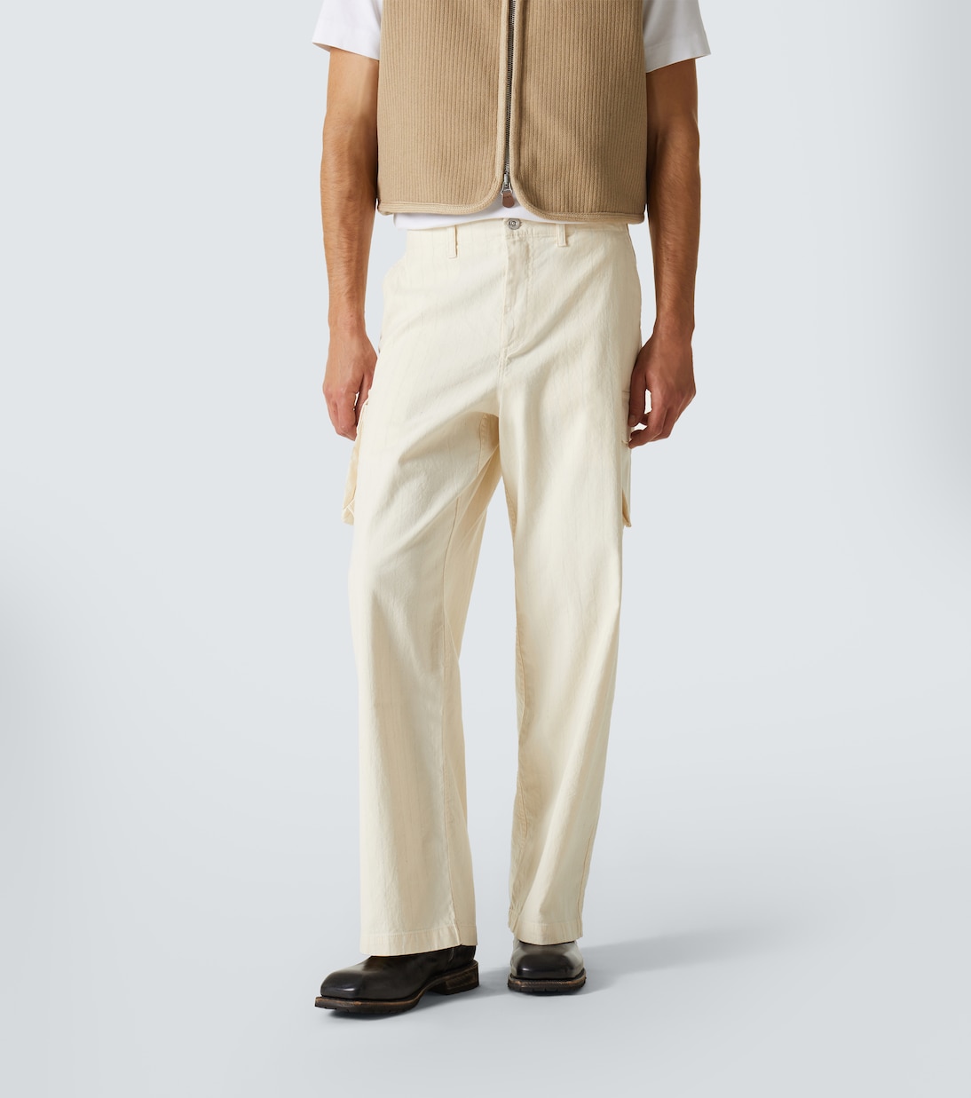 Pantaloni cargo Mount in cotone a righe | Our Legacy