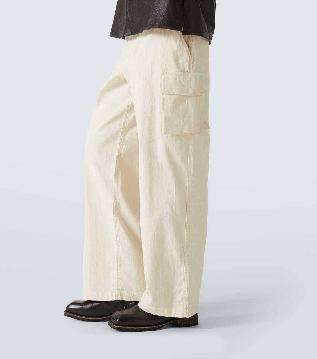 Pantaloni cargo Mount in cotone a righe | Our Legacy