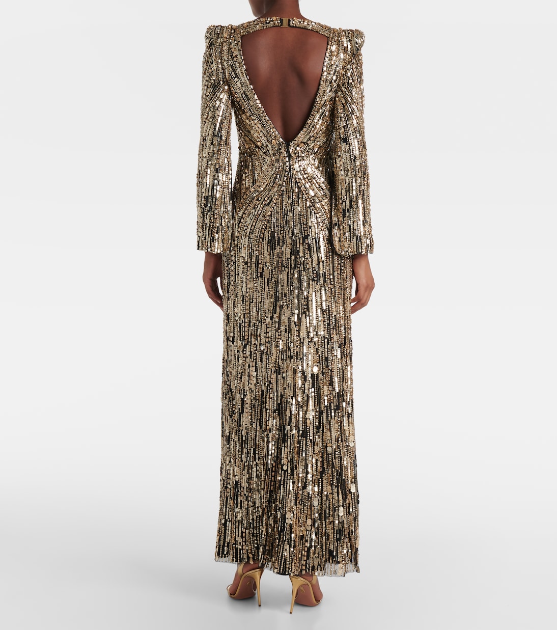 Abito lungo Avalon con paillettes | Jenny Packham