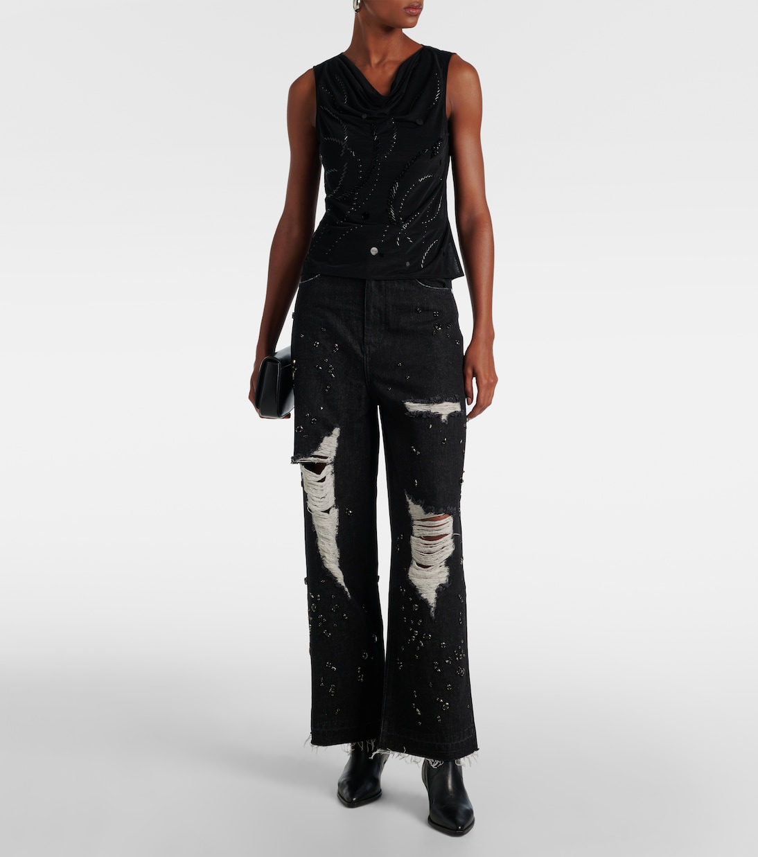 Verziertes Top aus Mesh | Xu Zhi