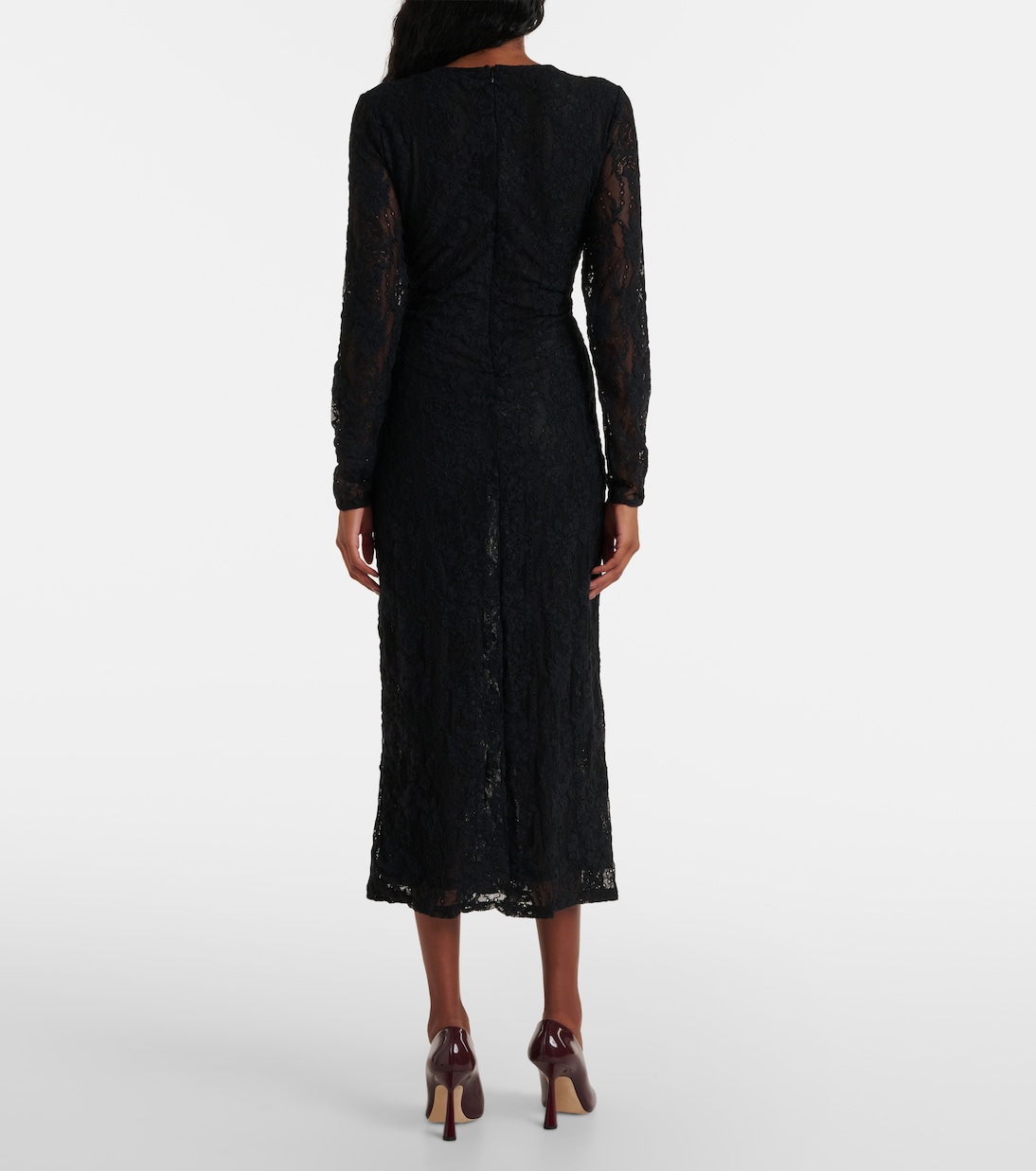 Lace midi dress in black - Zimmermann | Mytheresa