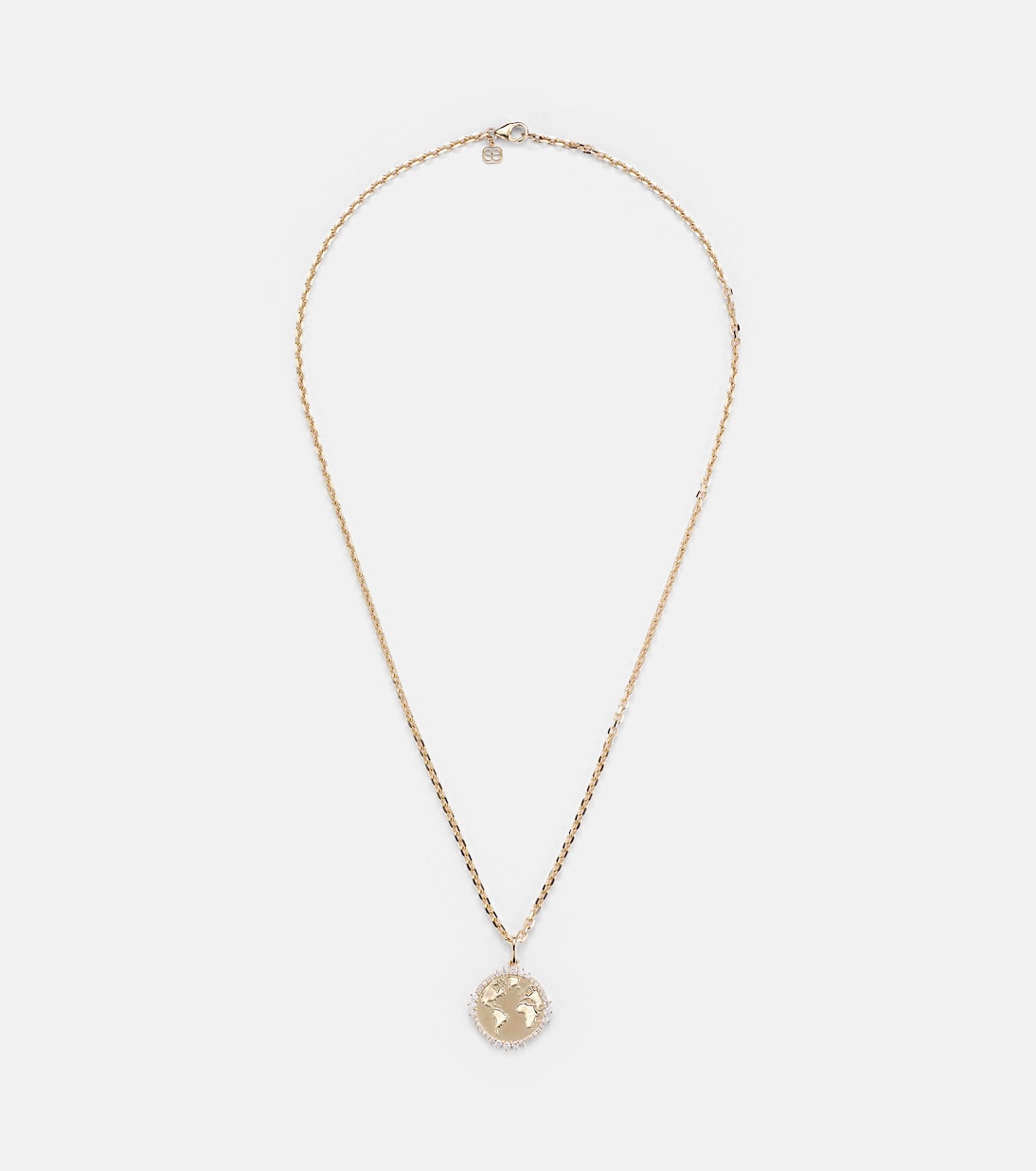 Collier World Traveler en or 14 ct et diamants | Sydney Evan