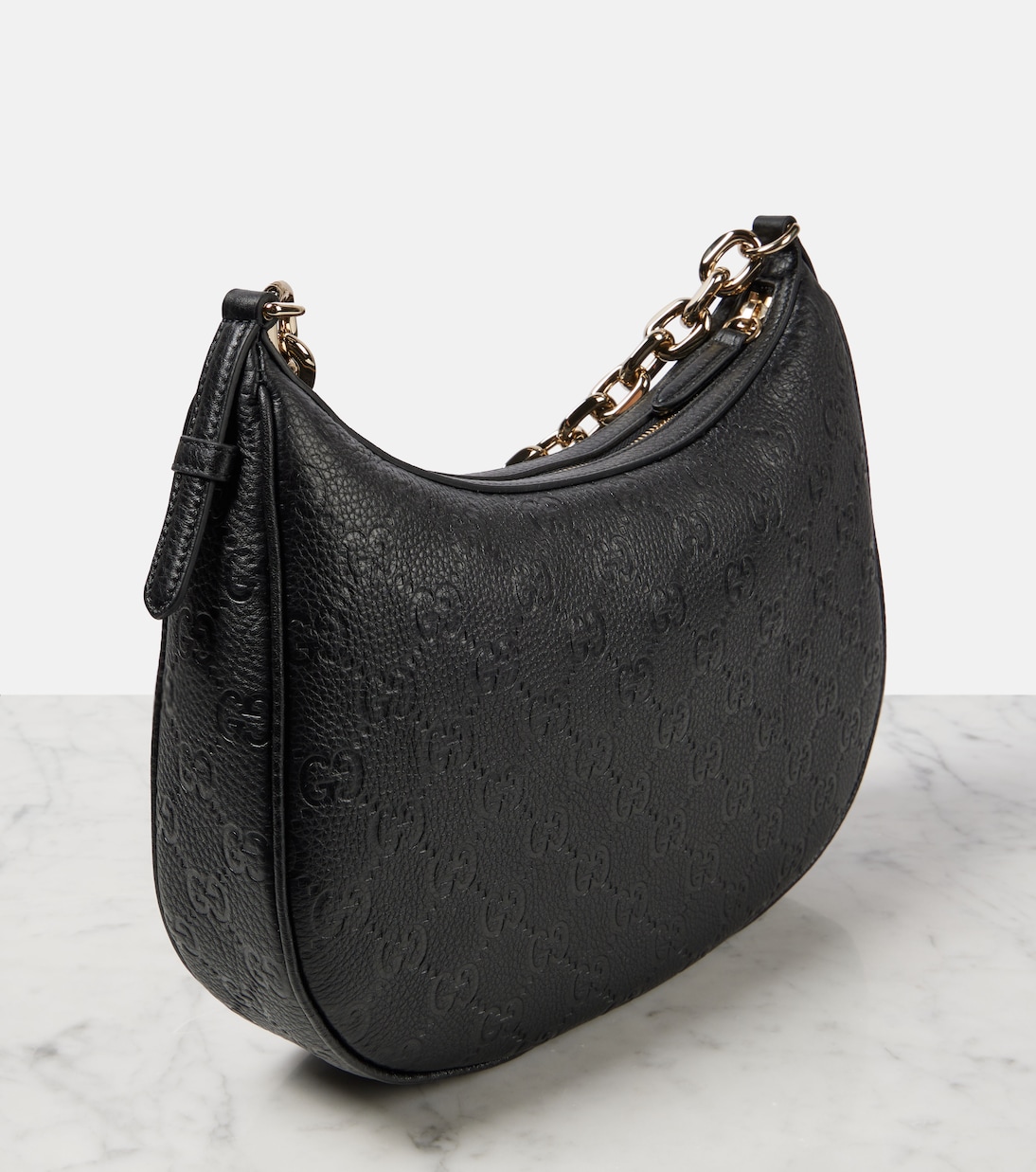 Schultertasche GG Medium aus Leder | Gucci