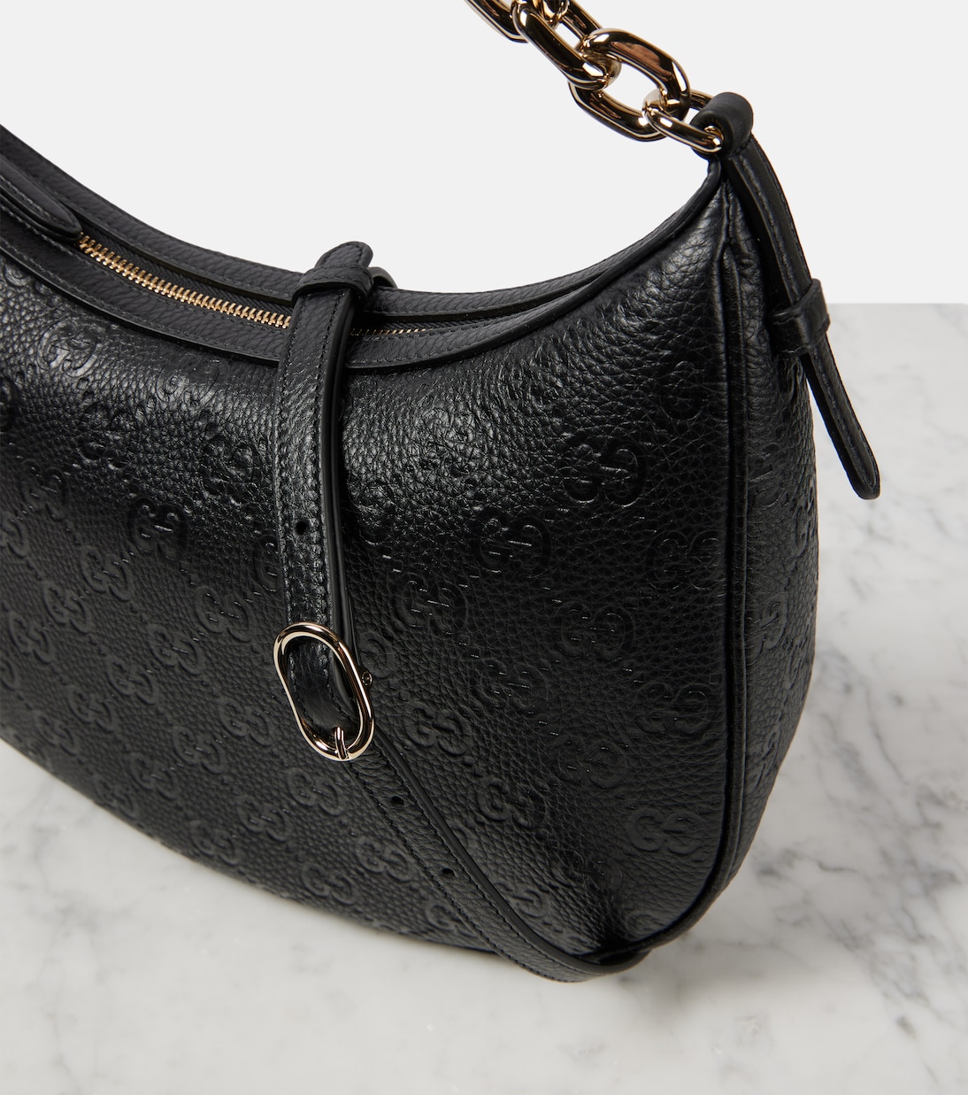 Schultertasche GG Medium aus Leder | Gucci