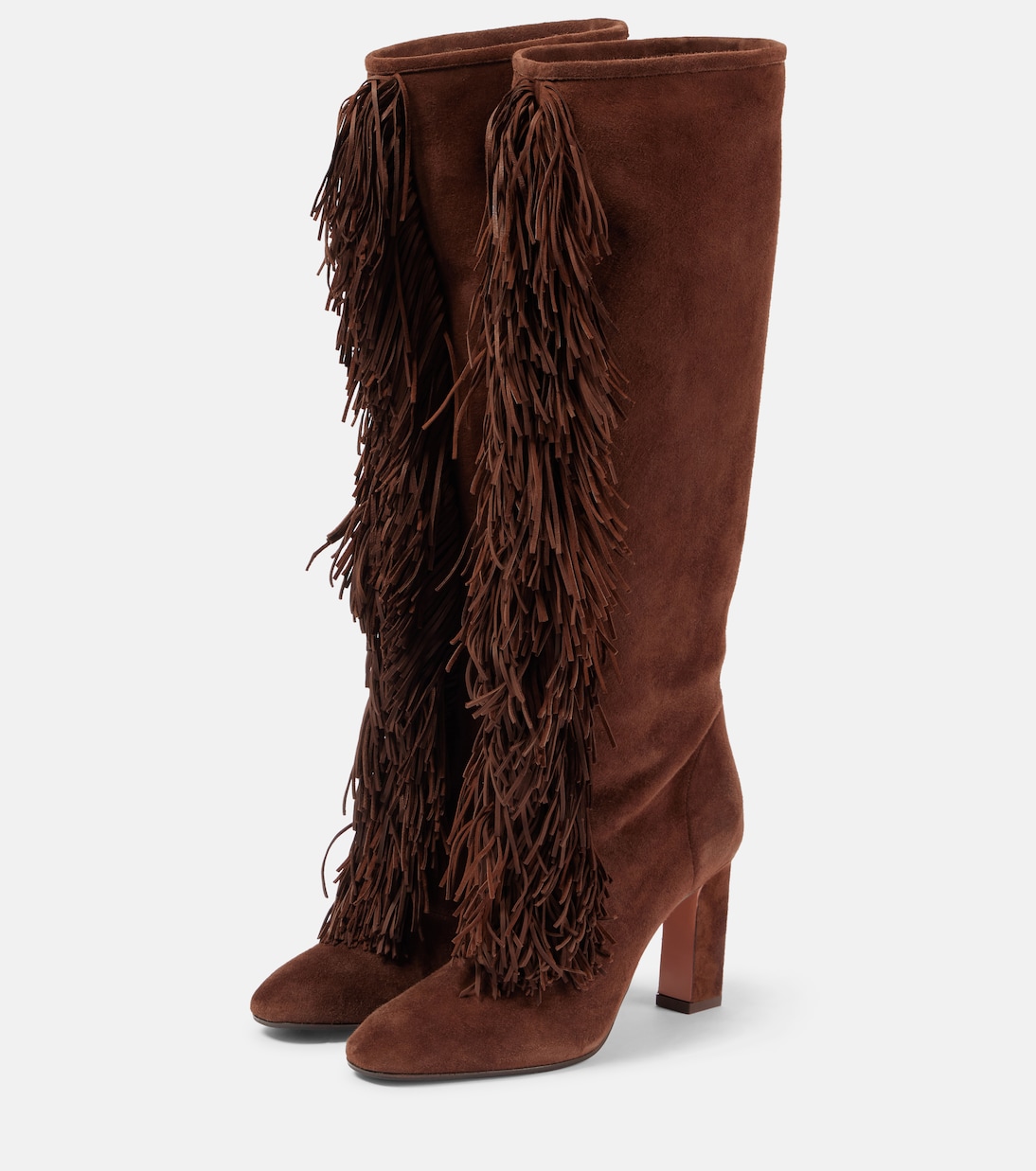 Botas altas Gytane 85 de ante con flecos | Aquazzura