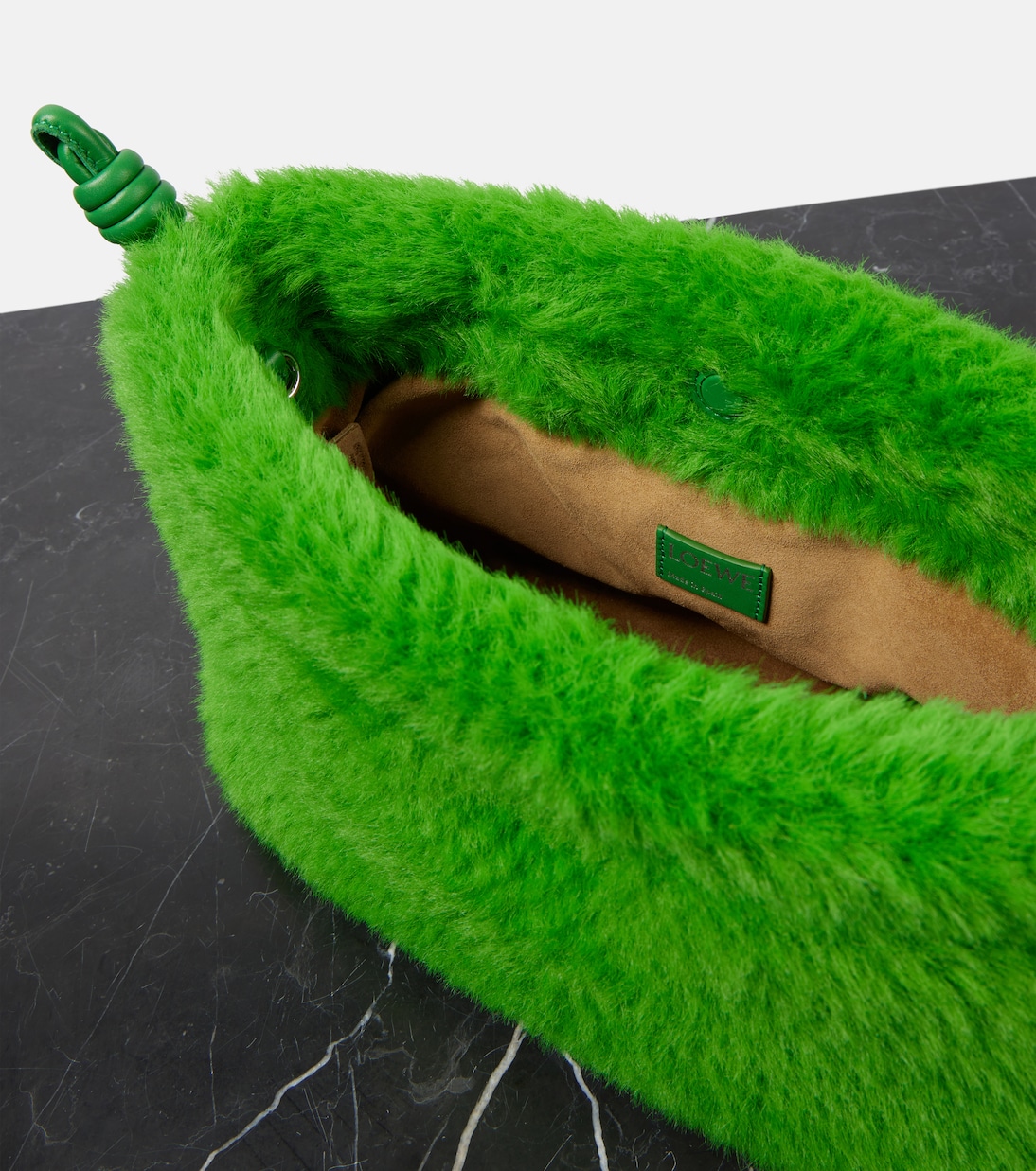 Flamenco Small faux fur clutch | Loewe