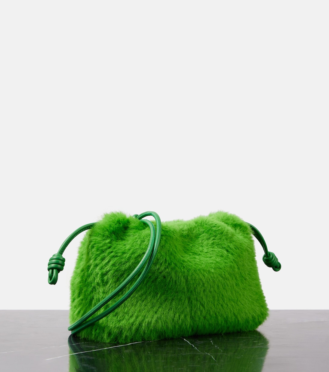 Flamenco Small faux fur clutch | Loewe