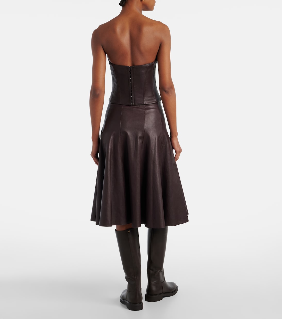 Rosalia strapless leather top | Stouls