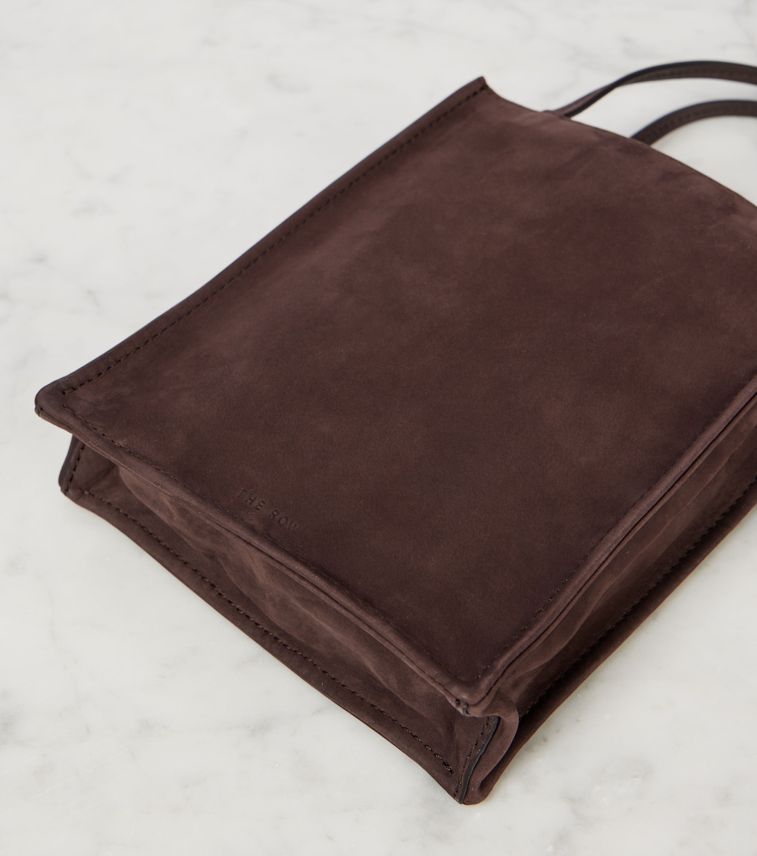 Tote To Go Small aus Veloursleder | The Row