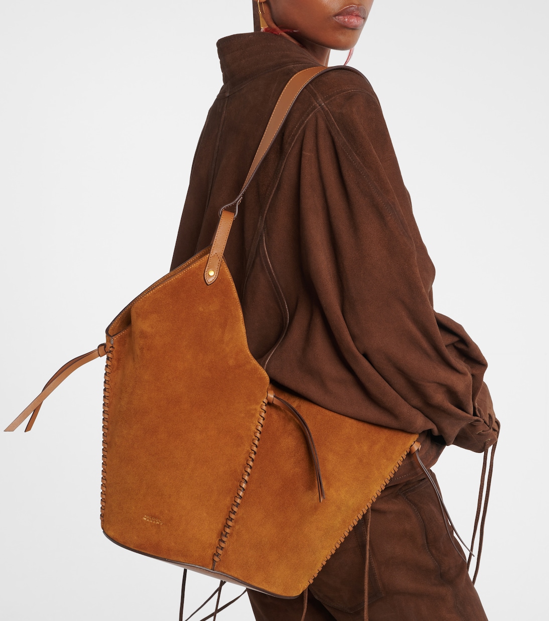 Borsa a spalla Tampa in suede | Isabel Marant
