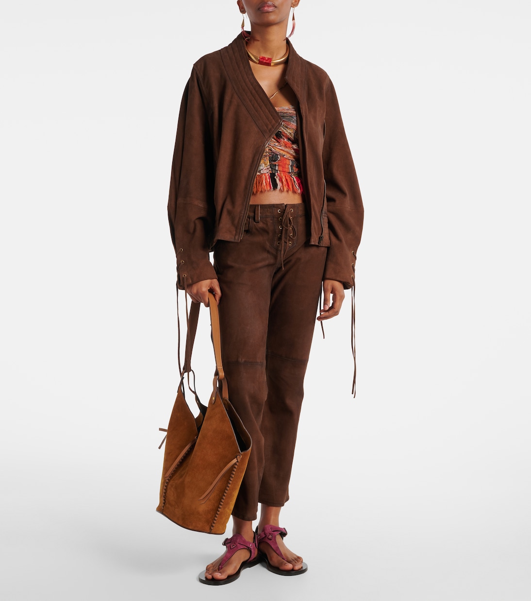 Borsa a spalla Tampa in suede | Isabel Marant