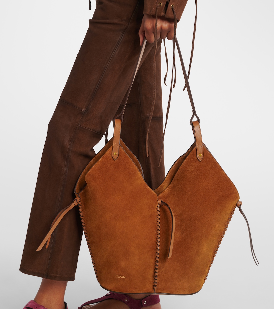 Borsa a spalla Tampa in suede | Isabel Marant